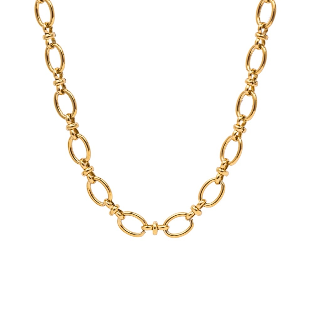 Gold chain necklace Fancy G