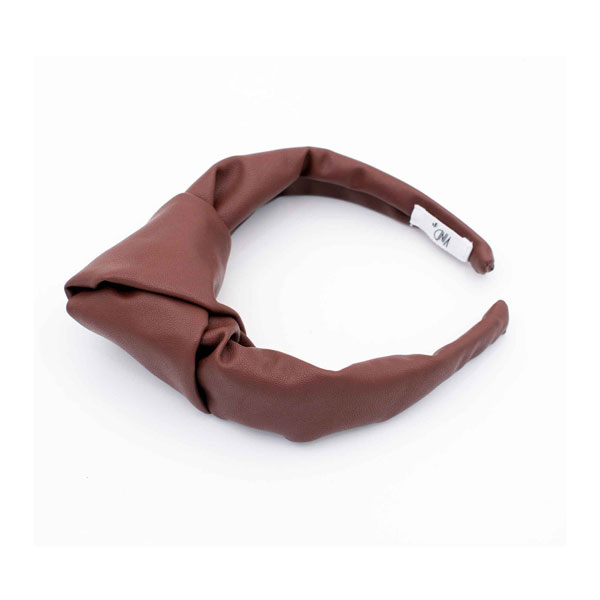 Knotted hairband cinnamon