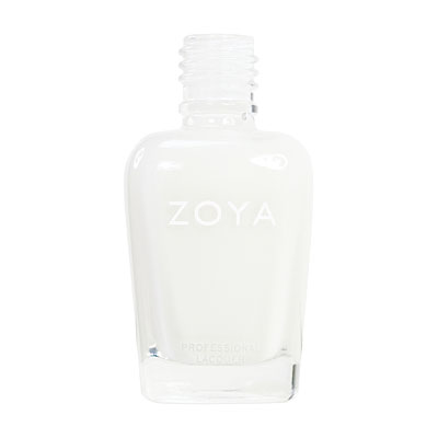 Nail polish white Snow white Zoya