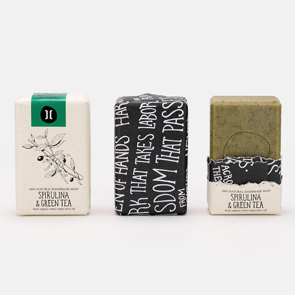 Spirulina bar soap & helleo green tea